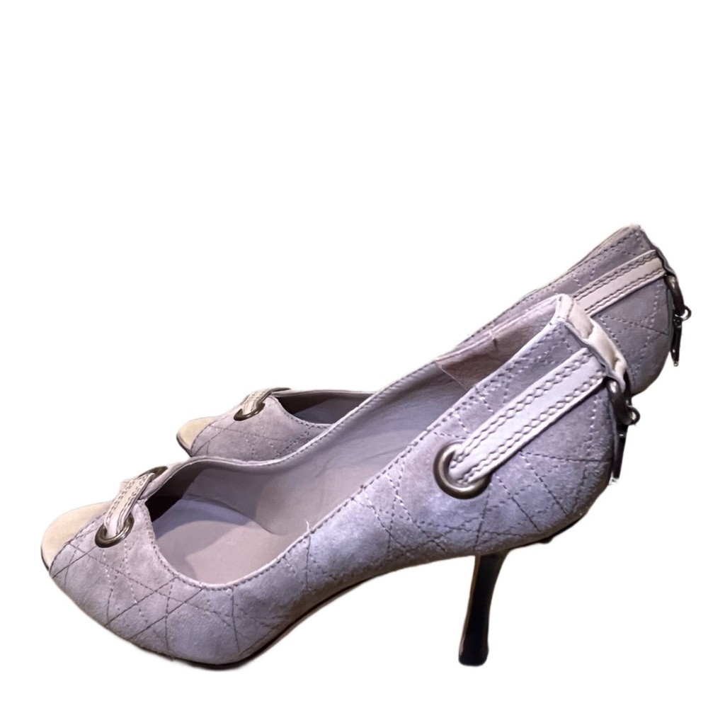 Vintage Christian Dior Crème Suede Heels